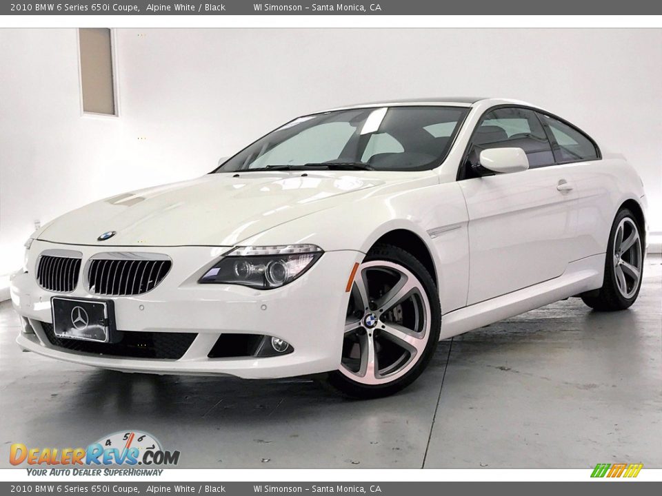 2010 BMW 6 Series 650i Coupe Alpine White / Black Photo #12