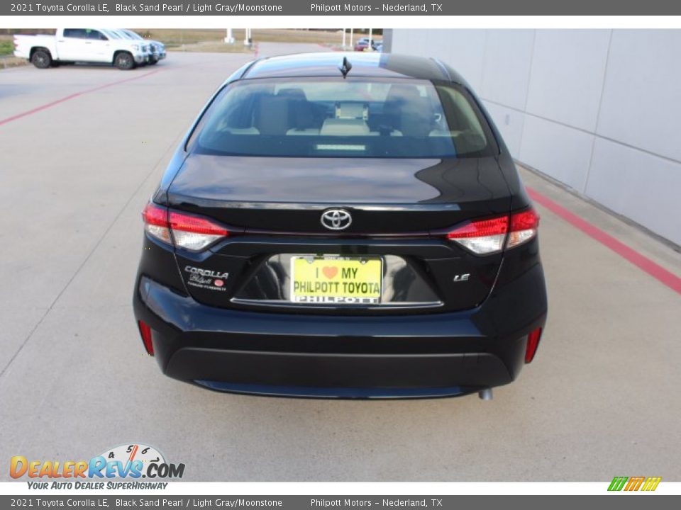 2021 Toyota Corolla LE Black Sand Pearl / Light Gray/Moonstone Photo #7