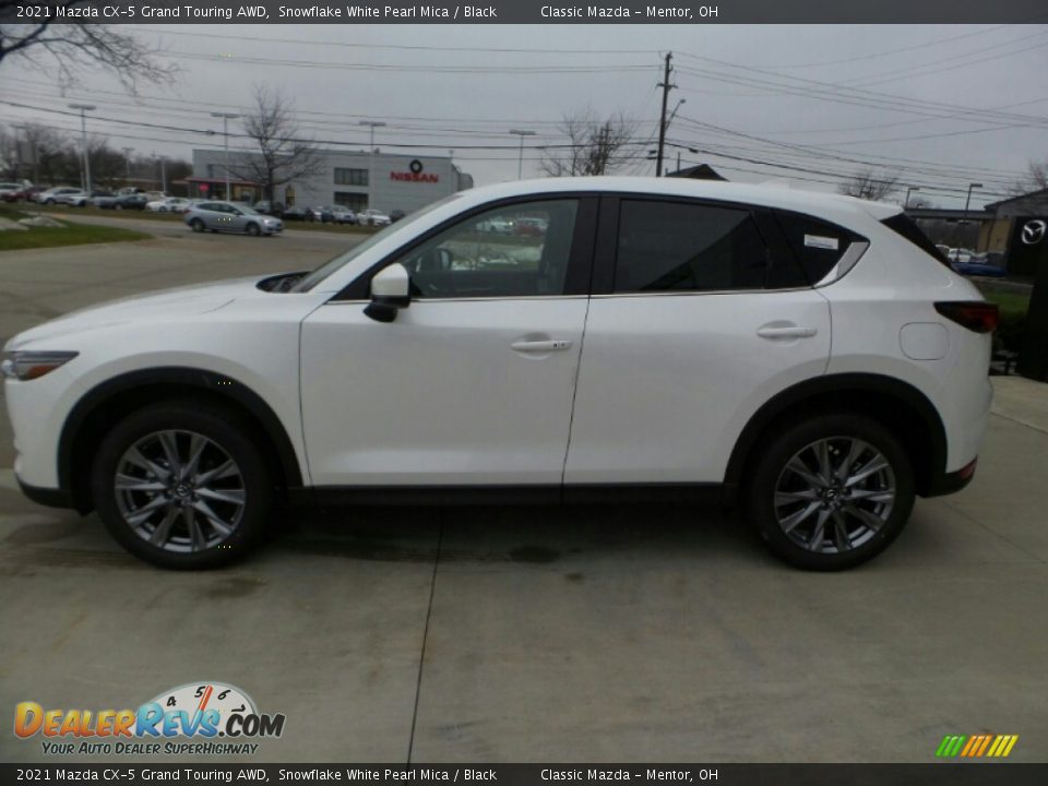 2021 Mazda CX-5 Grand Touring AWD Snowflake White Pearl Mica / Black Photo #2
