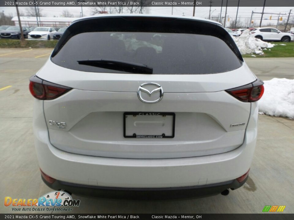 2021 Mazda CX-5 Grand Touring AWD Snowflake White Pearl Mica / Black Photo #3