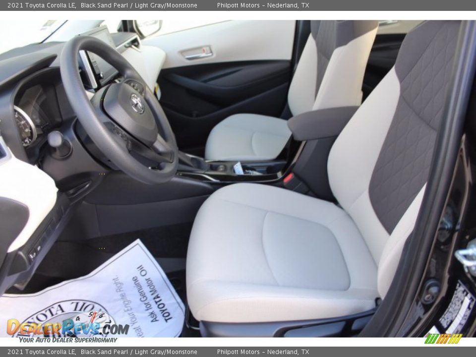 2021 Toyota Corolla LE Black Sand Pearl / Light Gray/Moonstone Photo #10