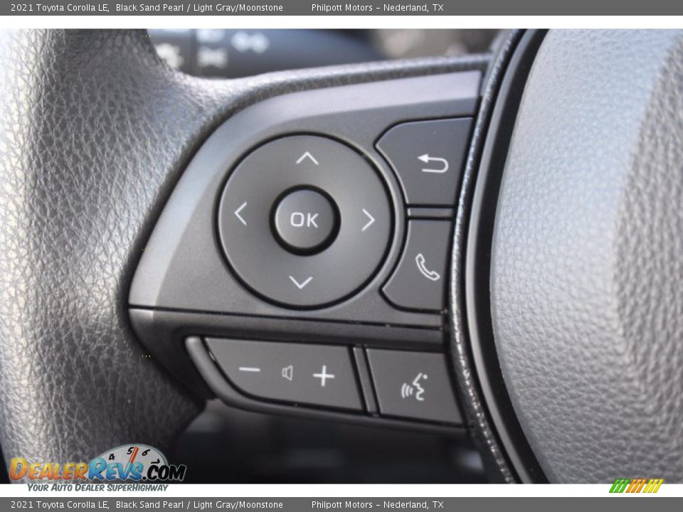 2021 Toyota Corolla LE Black Sand Pearl / Light Gray/Moonstone Photo #11
