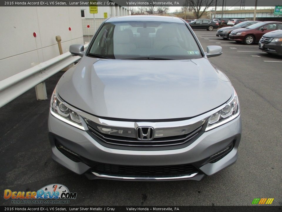 2016 Honda Accord EX-L V6 Sedan Lunar Silver Metallic / Gray Photo #8