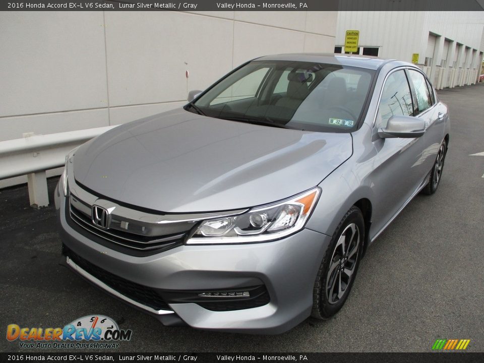 2016 Honda Accord EX-L V6 Sedan Lunar Silver Metallic / Gray Photo #9