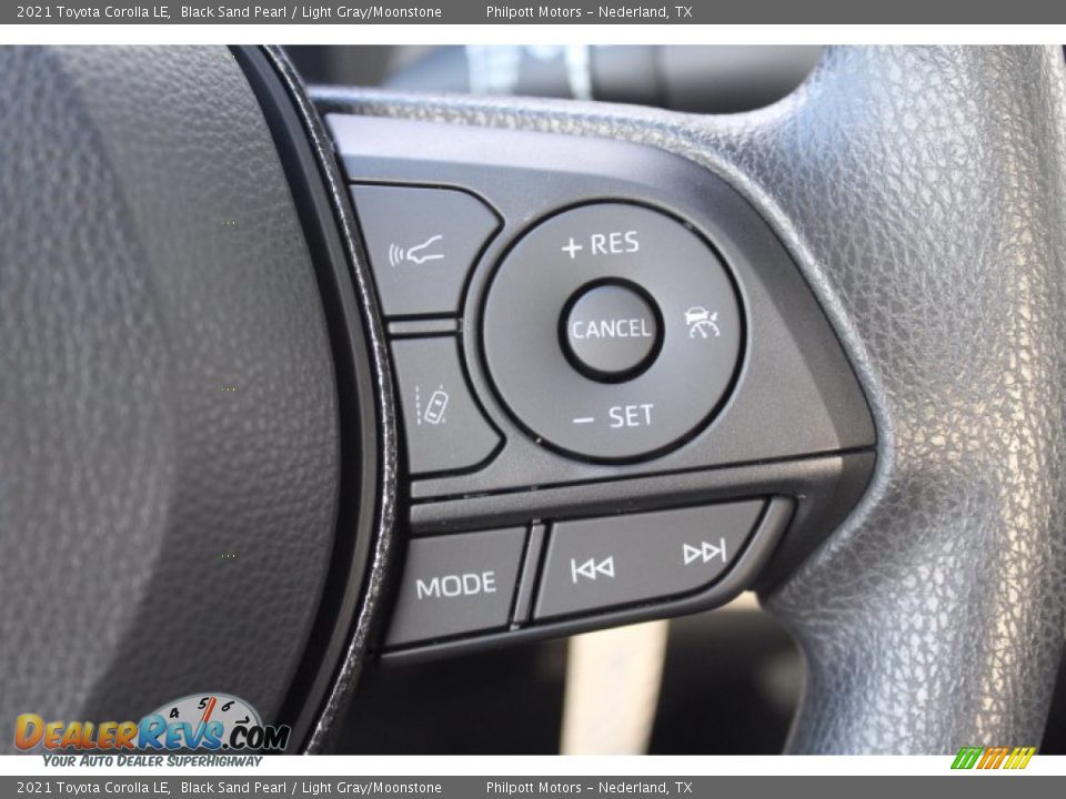 2021 Toyota Corolla LE Black Sand Pearl / Light Gray/Moonstone Photo #12