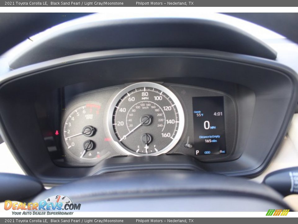 2021 Toyota Corolla LE Black Sand Pearl / Light Gray/Moonstone Photo #13
