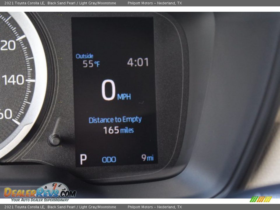 2021 Toyota Corolla LE Black Sand Pearl / Light Gray/Moonstone Photo #14