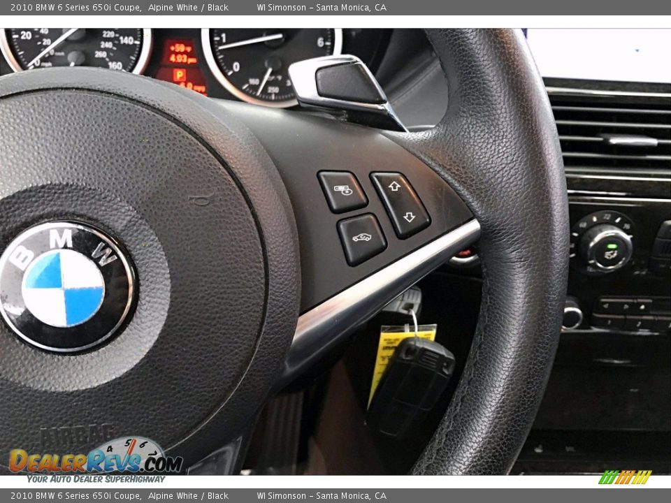 2010 BMW 6 Series 650i Coupe Alpine White / Black Photo #22