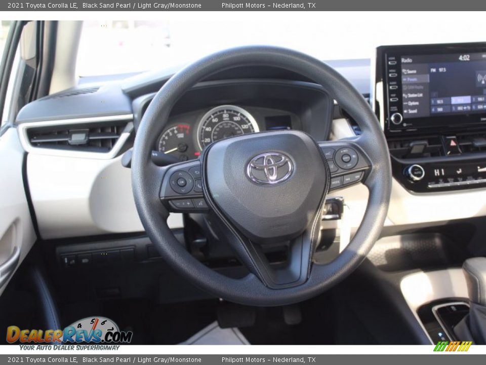 2021 Toyota Corolla LE Black Sand Pearl / Light Gray/Moonstone Photo #21