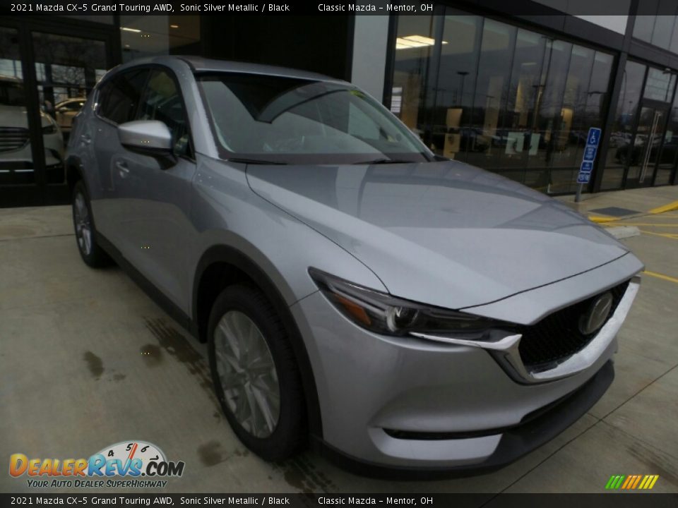 2021 Mazda CX-5 Grand Touring AWD Sonic Silver Metallic / Black Photo #7