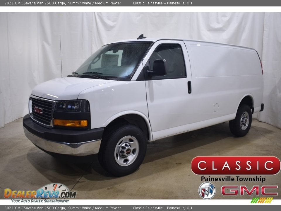 2021 GMC Savana Van 2500 Cargo Summit White / Medium Pewter Photo #1