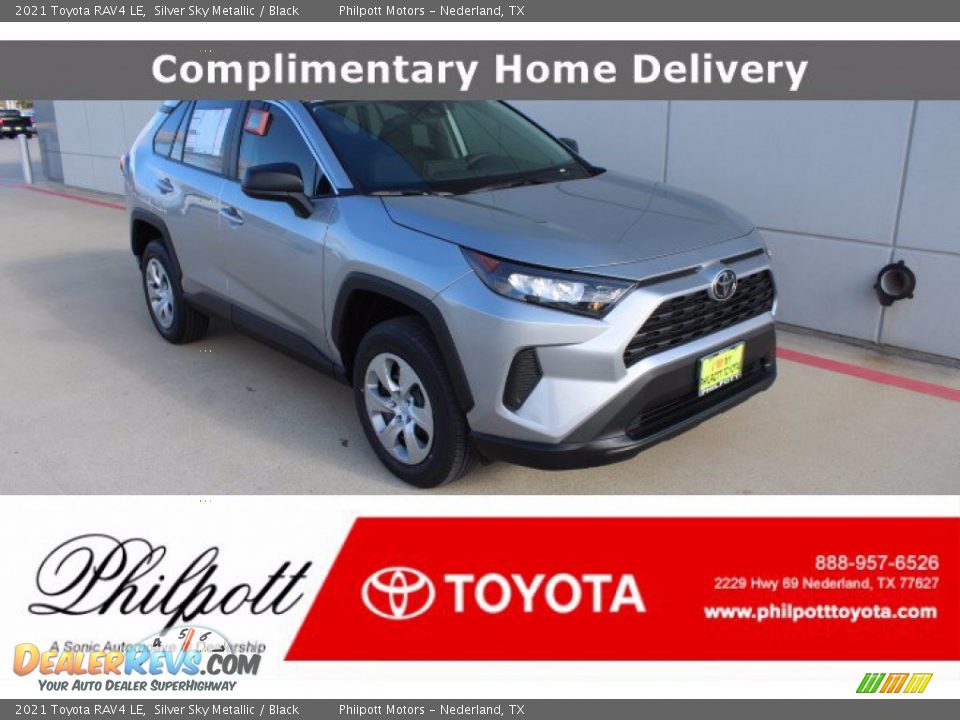 2021 Toyota RAV4 LE Silver Sky Metallic / Black Photo #1