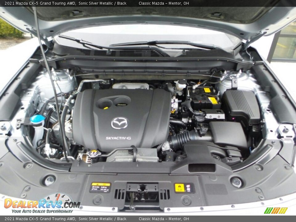 2021 Mazda CX-5 Grand Touring AWD Sonic Silver Metallic / Black Photo #9