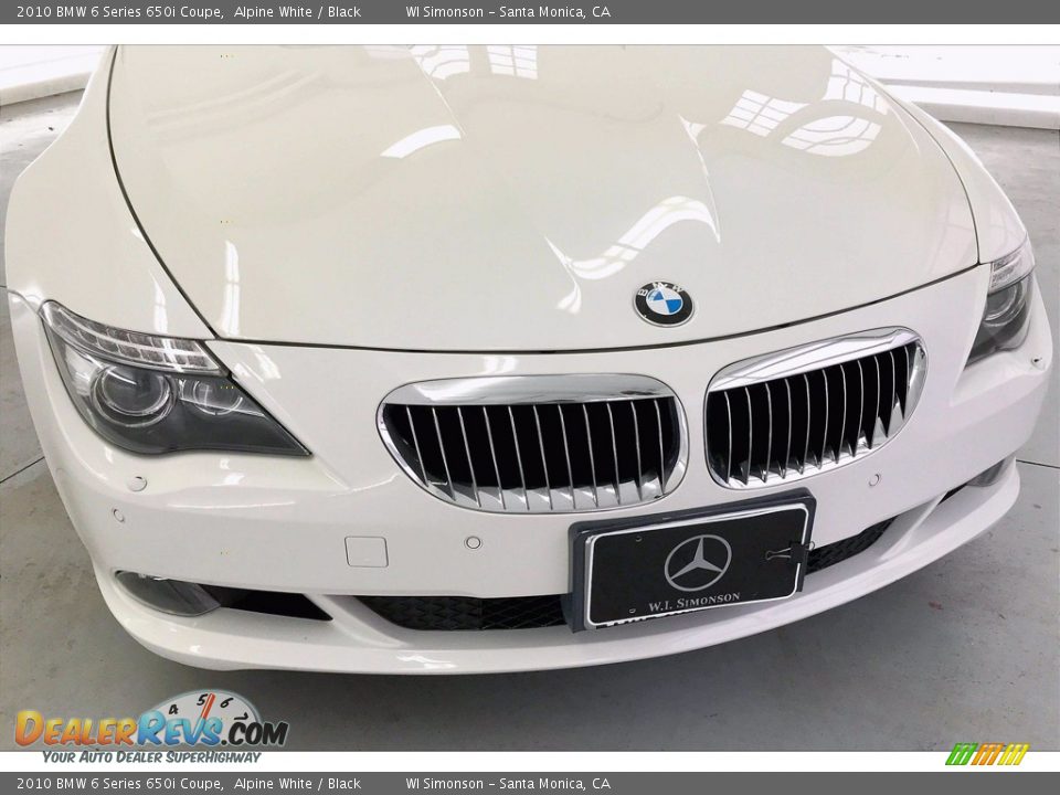 2010 BMW 6 Series 650i Coupe Alpine White / Black Photo #30