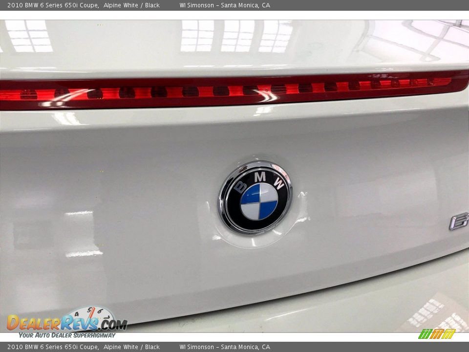 2010 BMW 6 Series 650i Coupe Alpine White / Black Photo #31