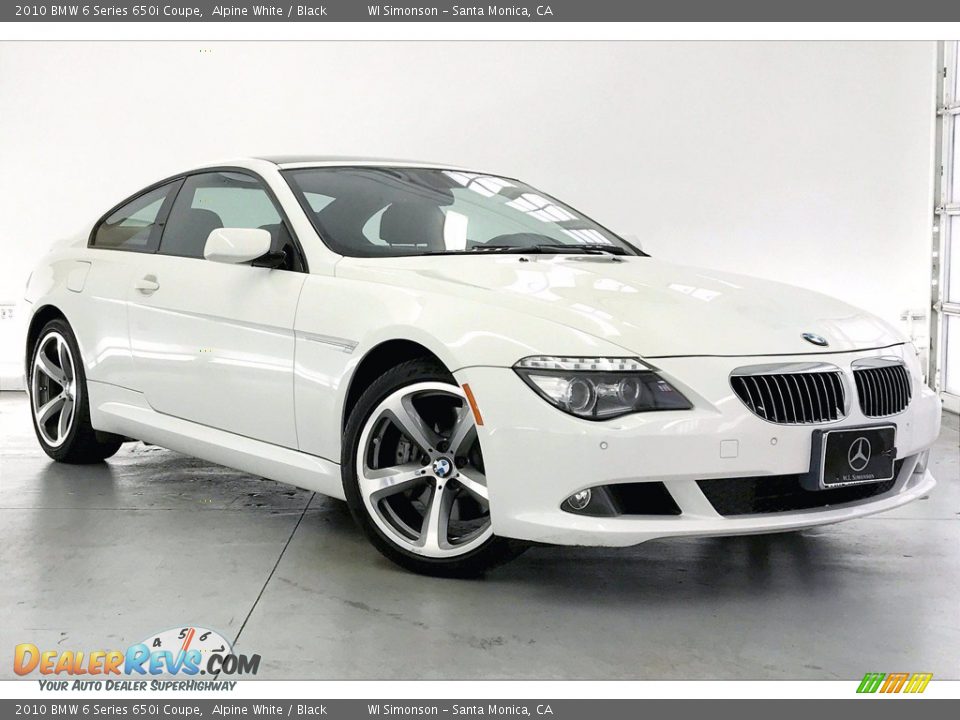 2010 BMW 6 Series 650i Coupe Alpine White / Black Photo #34