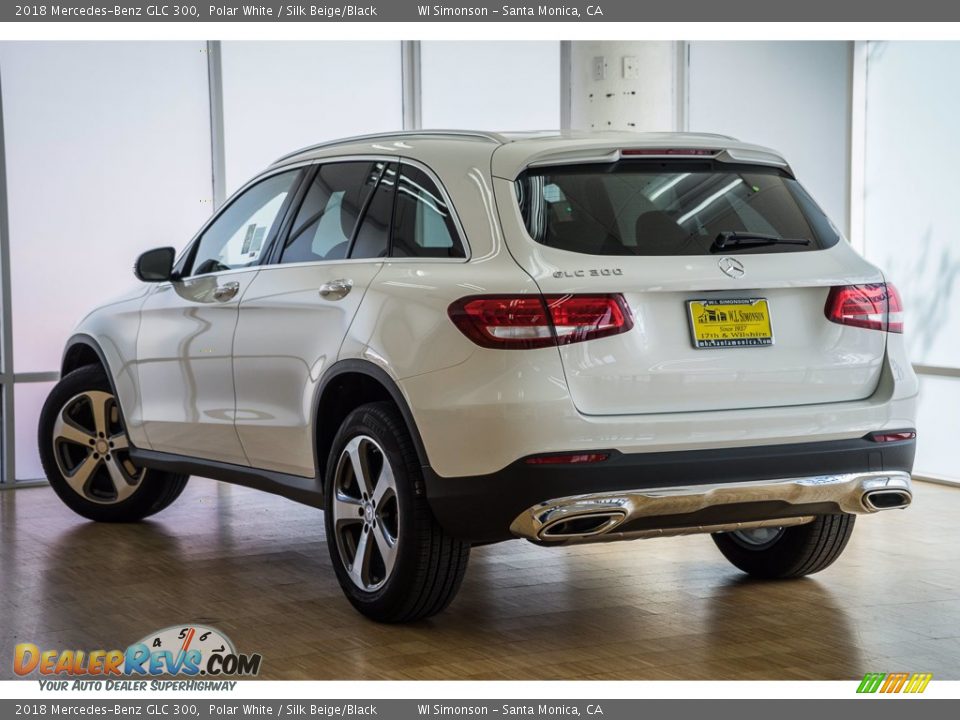 2018 Mercedes-Benz GLC 300 Polar White / Silk Beige/Black Photo #3