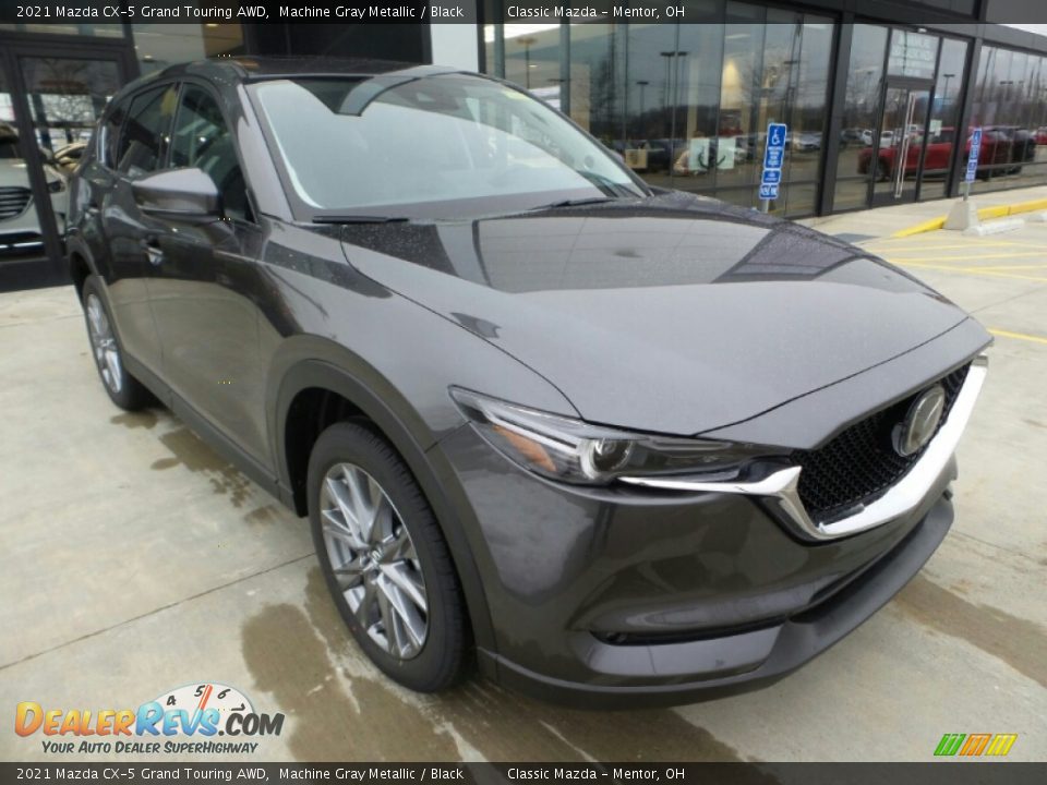 2021 Mazda CX-5 Grand Touring AWD Machine Gray Metallic / Black Photo #3