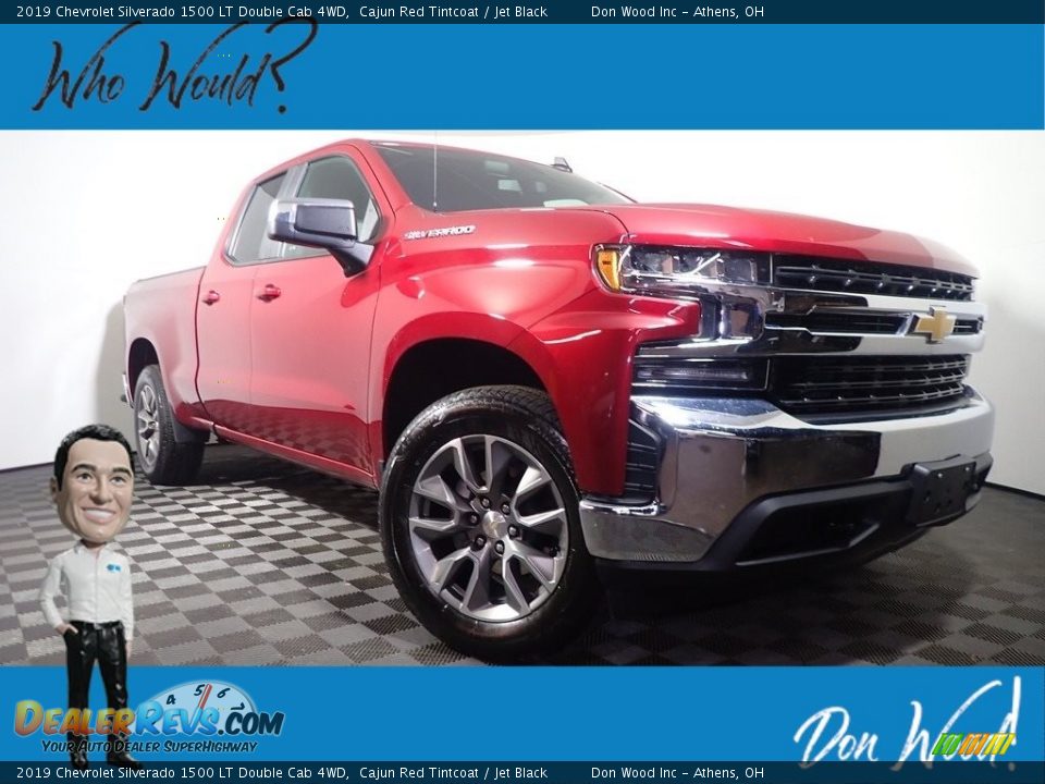 2019 Chevrolet Silverado 1500 LT Double Cab 4WD Cajun Red Tintcoat / Jet Black Photo #1