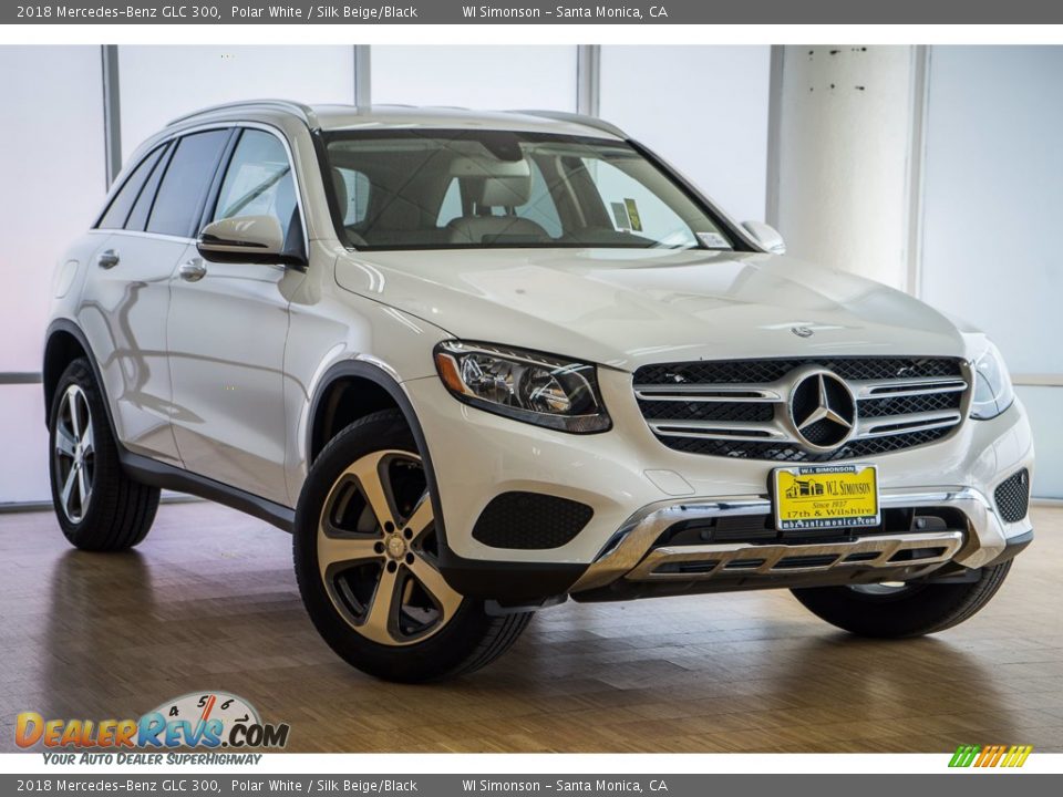 2018 Mercedes-Benz GLC 300 Polar White / Silk Beige/Black Photo #12