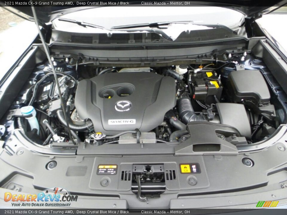 2021 Mazda CX-9 Grand Touring AWD 2.5 Liter Turbocharged SKYACTIV-G DI DOHC 16-Valve VVT 4 Cylinder Engine Photo #10