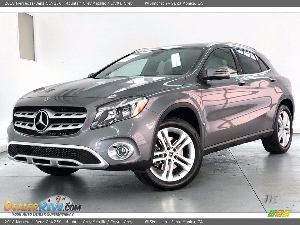 2018 Mercedes-Benz GLA 250 Mountain Grey Metallic / Crystal Grey Photo #12