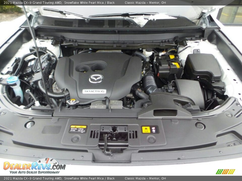 2021 Mazda CX-9 Grand Touring AWD 2.5 Liter Turbocharged SKYACTIV-G DI DOHC 16-Valve VVT 4 Cylinder Engine Photo #8
