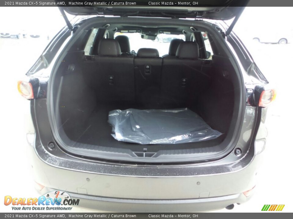 2021 Mazda CX-5 Signature AWD Machine Gray Metallic / Caturra Brown Photo #5