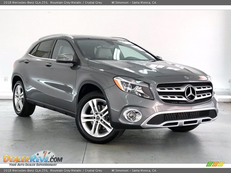 2018 Mercedes-Benz GLA 250 Mountain Grey Metallic / Crystal Grey Photo #34