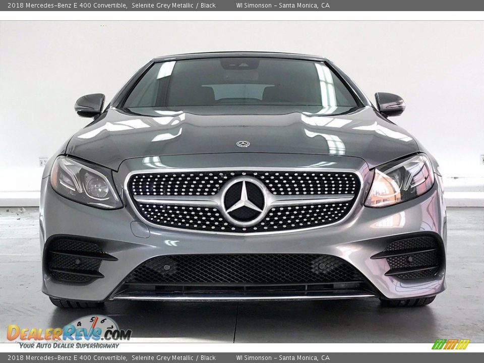 2018 Mercedes-Benz E 400 Convertible Selenite Grey Metallic / Black Photo #2