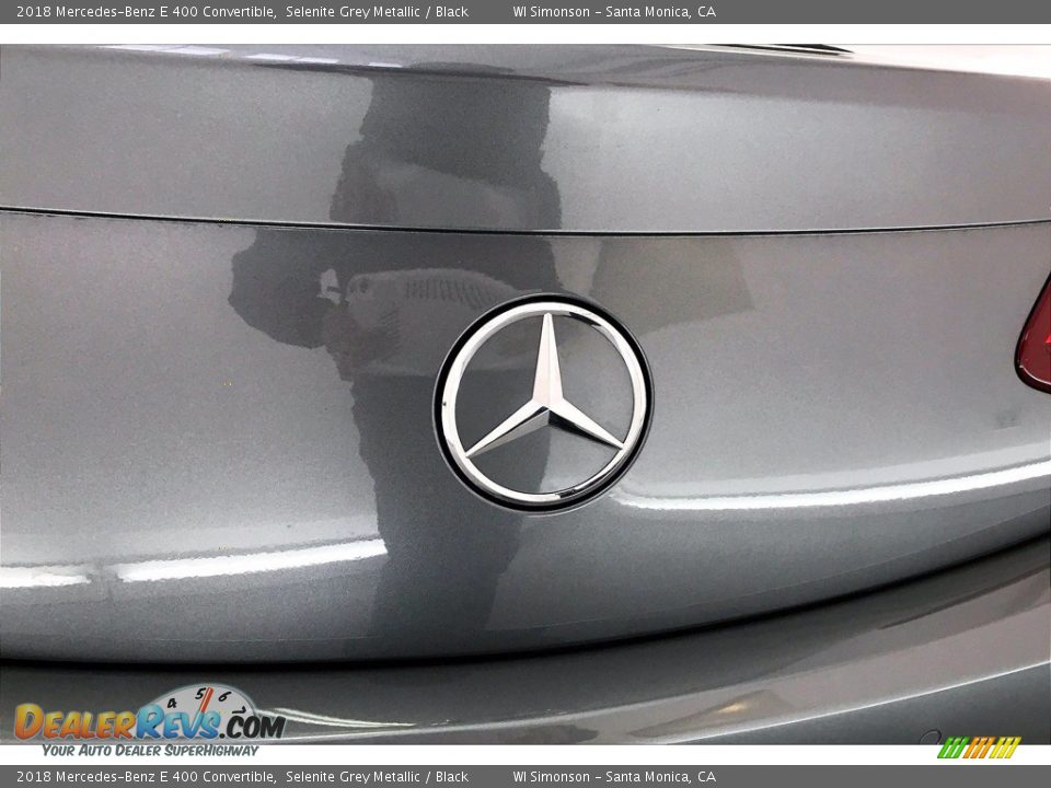2018 Mercedes-Benz E 400 Convertible Selenite Grey Metallic / Black Photo #7
