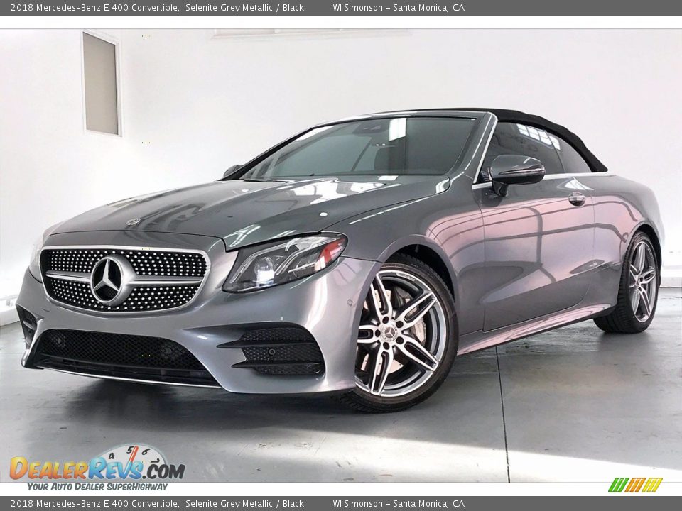 2018 Mercedes-Benz E 400 Convertible Selenite Grey Metallic / Black Photo #12