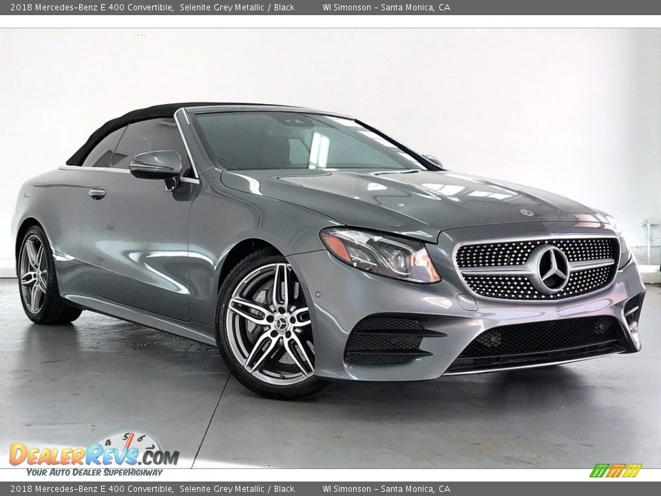 2018 Mercedes-Benz E 400 Convertible Selenite Grey Metallic / Black Photo #34