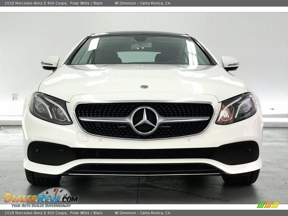 2018 Mercedes-Benz E 400 Coupe Polar White / Black Photo #2