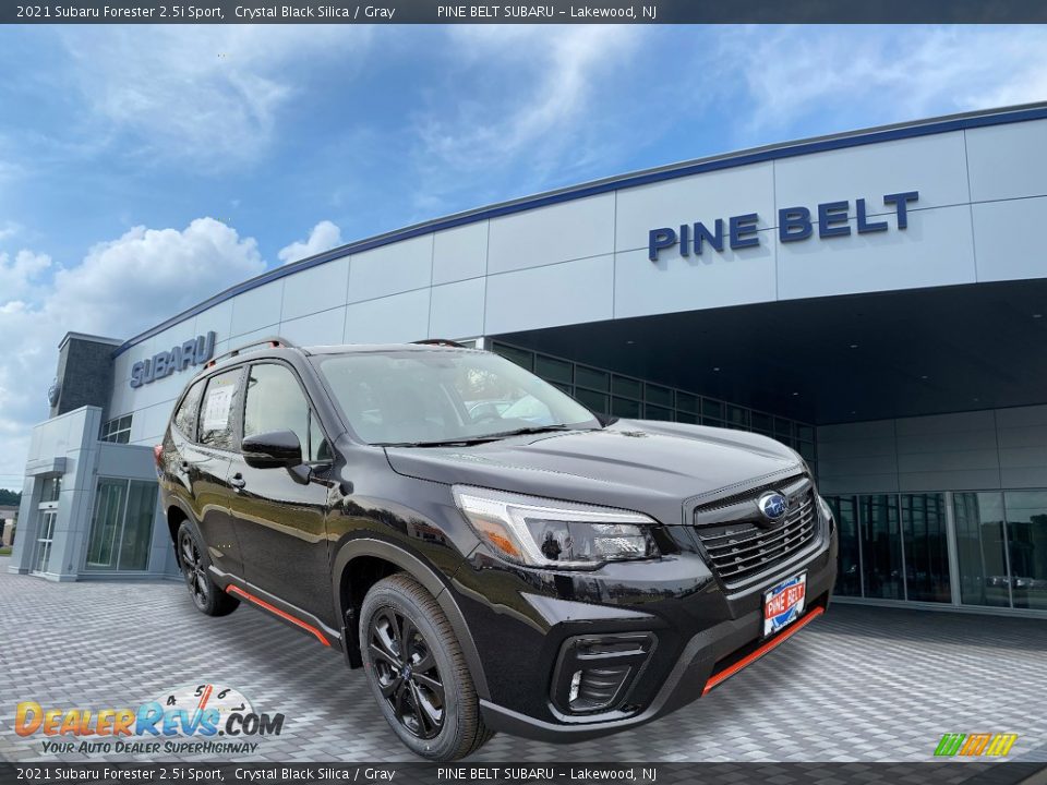 2021 Subaru Forester 2.5i Sport Crystal Black Silica / Gray Photo #1