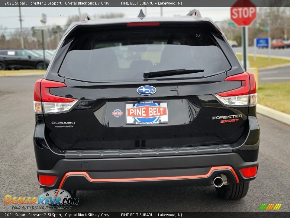 2021 Subaru Forester 2.5i Sport Crystal Black Silica / Gray Photo #7