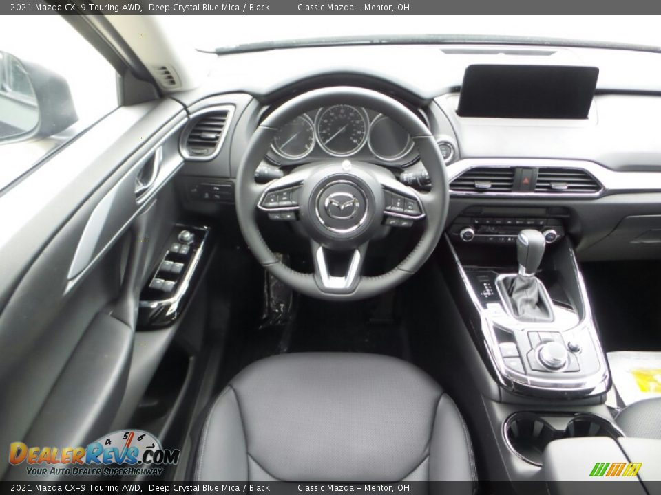 2021 Mazda CX-9 Touring AWD Deep Crystal Blue Mica / Black Photo #6
