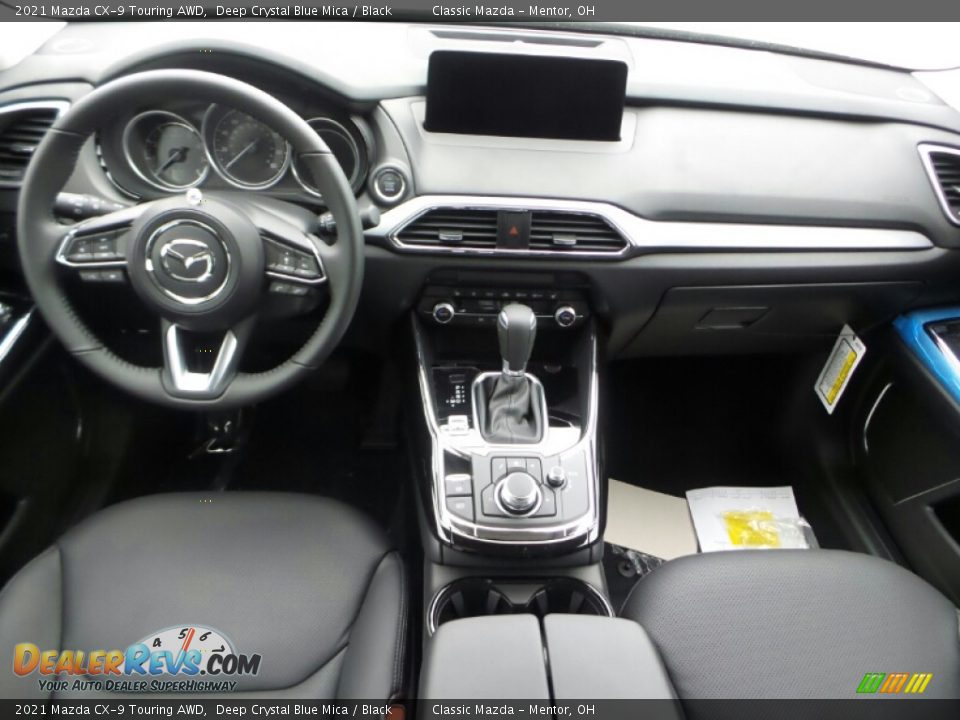 2021 Mazda CX-9 Touring AWD Deep Crystal Blue Mica / Black Photo #7