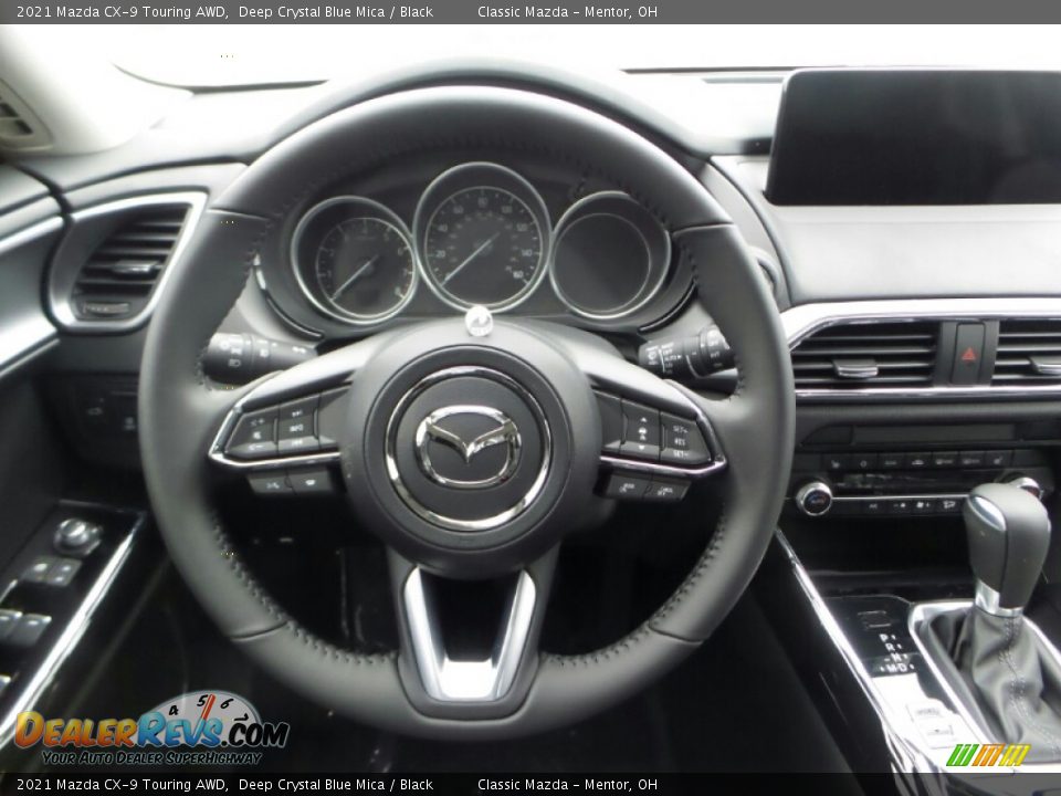 2021 Mazda CX-9 Touring AWD Deep Crystal Blue Mica / Black Photo #8