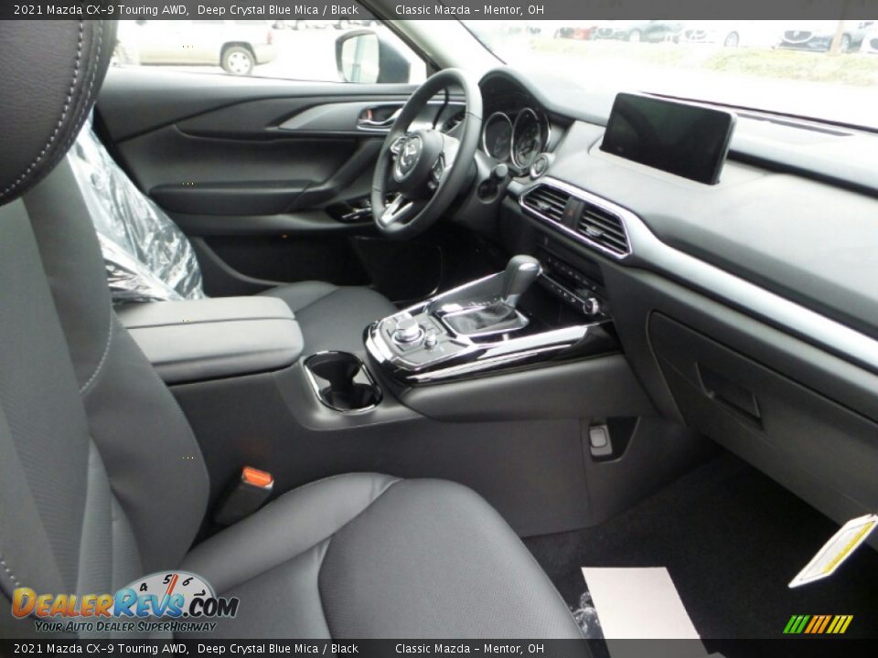 2021 Mazda CX-9 Touring AWD Deep Crystal Blue Mica / Black Photo #9