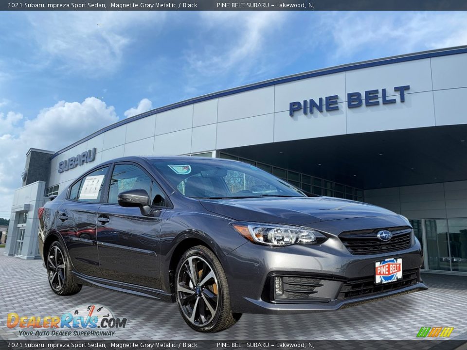 2021 Subaru Impreza Sport Sedan Magnetite Gray Metallic / Black Photo #1