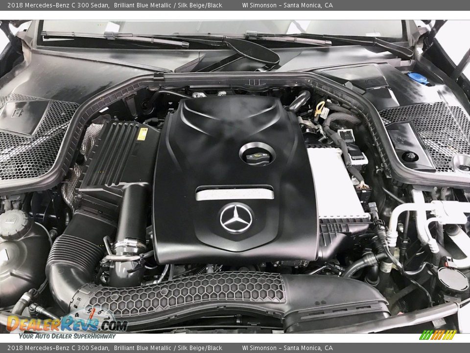 2018 Mercedes-Benz C 300 Sedan Brilliant Blue Metallic / Silk Beige/Black Photo #9