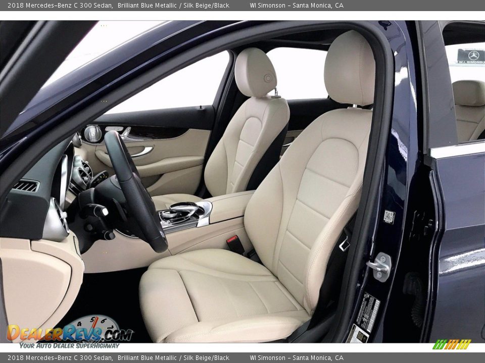 2018 Mercedes-Benz C 300 Sedan Brilliant Blue Metallic / Silk Beige/Black Photo #18