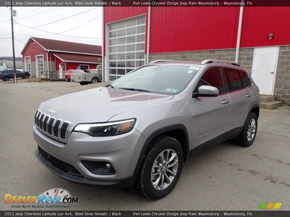 2021 Jeep Cherokee Latitude Lux 4x4 Billet Silver Metallic / Black Photo #1