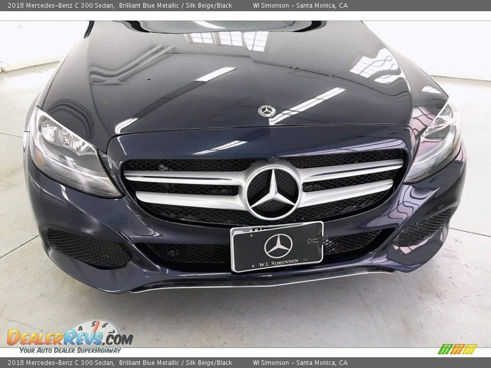 2018 Mercedes-Benz C 300 Sedan Brilliant Blue Metallic / Silk Beige/Black Photo #30