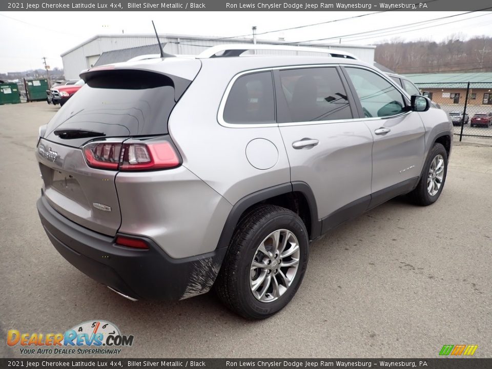 2021 Jeep Cherokee Latitude Lux 4x4 Billet Silver Metallic / Black Photo #6