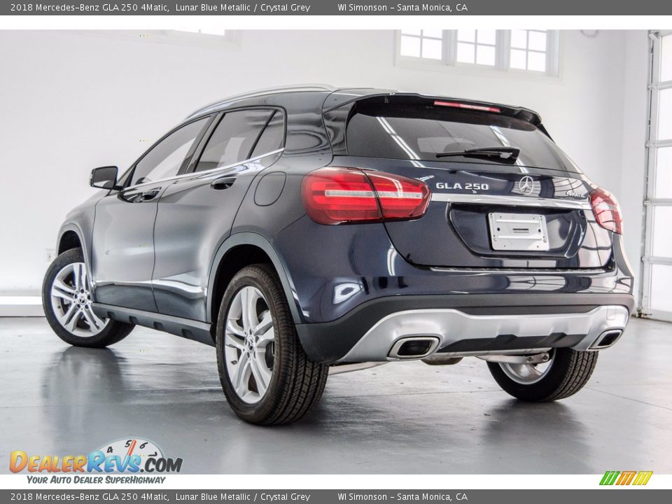 2018 Mercedes-Benz GLA 250 4Matic Lunar Blue Metallic / Crystal Grey Photo #3