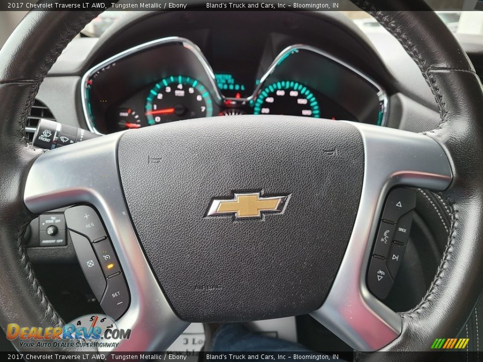 2017 Chevrolet Traverse LT AWD Tungsten Metallic / Ebony Photo #11