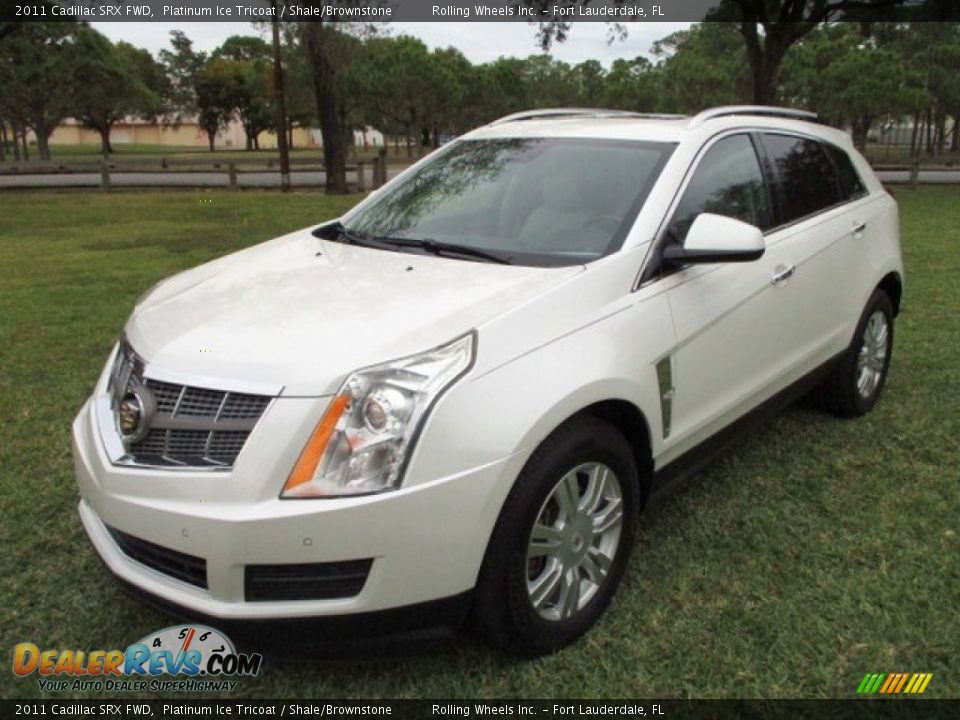 2011 Cadillac SRX FWD Platinum Ice Tricoat / Shale/Brownstone Photo #1