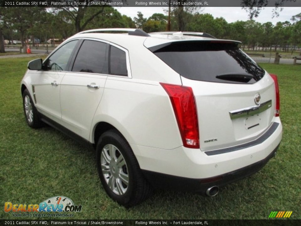 2011 Cadillac SRX FWD Platinum Ice Tricoat / Shale/Brownstone Photo #5